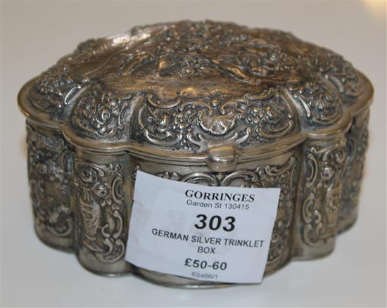 German silver trinklet box